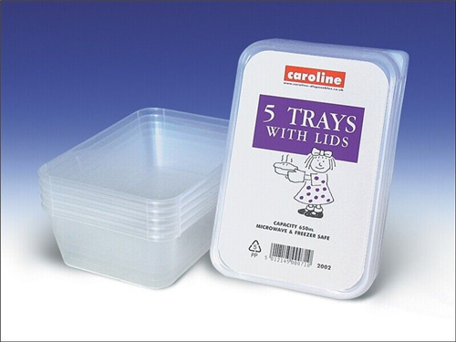 Plastic Trays with Lids 5S 650ML Plastic Trays with Lids 5S 650ML